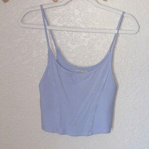 Urban Outfitters Lilac Ribbed Crop Tank